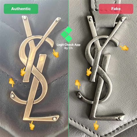 real vs fake ysl tribute|real ysl logo.